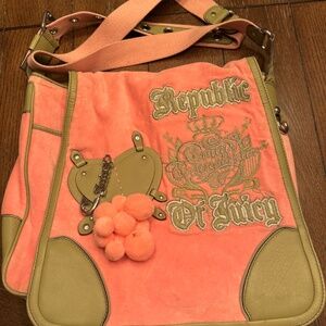 Vintage Juicy Couture Velour Messenger Bag